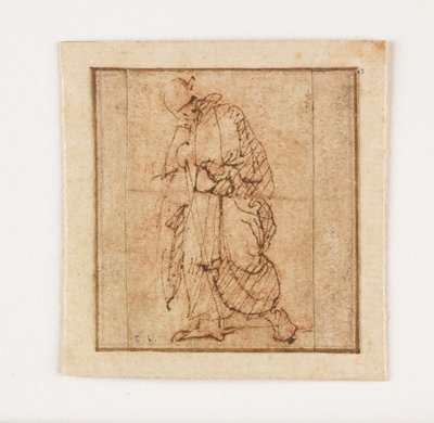 Studio di un mendicante maschio da Francesco Allegrini